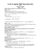 20 đề thi tốt nghiệp năm 2011