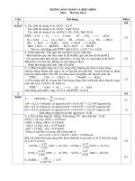 đap an hsg hoa 8 thanh chuong