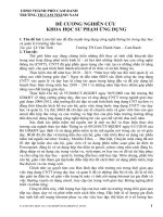 ĐỀ CƯƠNG NCKHSPUD