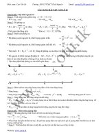 Phân dạng bài tập VẬT LÝ  ôn thi đại học