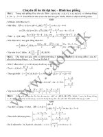 Chuyên đề ôn thi đại học hình học phẳng