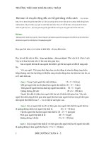 BỒI DƯỠNG TOÁN 4-5( KHUNG LONG)