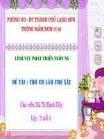 Thơ: Em làm thợ xây