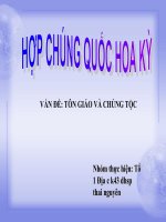 bai thao luan cac dan toc ton giao cua Hoa kì