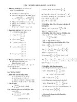 Tóm tắt lý thuyết Toán