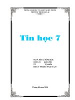 giao an 7 ca nam co de kiem tra