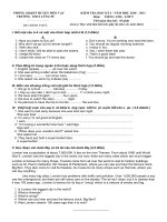 Đề KT học kỳ I lớp 9