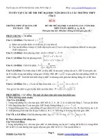 10 đề thi thử Đại học của các trường THPT năm 2014