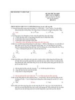 ĐỀ THI THỬ ĐAI HỌC MÔN VẬT LY(đề11)