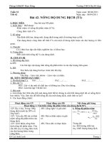 Tuần 32 - Tiết 62. Nồng độ dung dịch(t1)