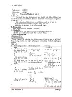 Giáo án Toán lớp 7 soạn 4 cột (cả năm)