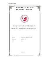 tóm tắt Ứng dụng phần mềm thư viện số DSPACE tại Thư viện Học viện Hành chính Quốc gia