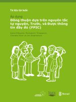 Tài liệu tập huấn áp dụng đồng thuận dựa trên nguyên tắc tự nguyện, trước, và được thông tin đầy đủ (FPIC)