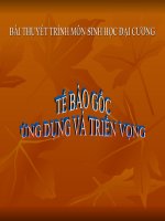 Công nghệ tế bào gốc