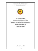 LỊCH SỬ TÂM LÝ HỌC