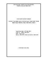 SKKN Biện pháp dạy thơ trữ tình ở THCS