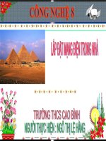 Công nghệ 8- Lắp đặt mạng điện trong nhà