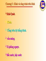 Bài giảng công trình trên hệ thống thủy lợi  chương 5   kênh và công trình trên kênh