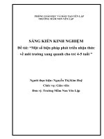 SKKN Một số kinh nghiệm trong việc ứng dụng công nghệ thông tin trong các hoạt động chăm sóc giáo dục trẻ ở trường Mầm Non Yên Lập