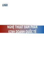 SLIDE đàm phán và ký kết hợp đồng kinh tế kinh doanh quốc tế Chương 4 - nghệ thuật đàm phám kinh tế quốc tế
