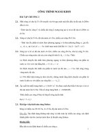 Bài tập công trình ngoài khơi - chương 2