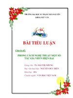 Phong cách nghệ thuật Xuân Quỳnh qua tập 