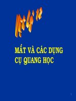 Vật Lý 12 - Mắt và các dụng cụ quang học