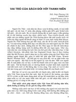 vai trò của sách đối với thanh niên
