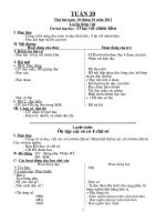GIÁO ÁN BUỔI HAI LỚP 3 ĐÃ SOẠN ĐÀY ĐỦ TỪ TUẦN 20 ĐẾN TUẦN 31
