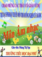 Giáo án dạy bài hát mơ ước ngày mai