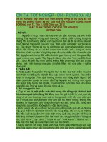 Phân tích hình tượng rừng xà nu (cây xà nu) trong tác phẩm Rừng xà nu của nhà văn NGuyễn Trung Thành