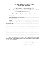 Các mẫu đơn về Hỗ trợ học phí, miễn giảm học phí,...Theo TTLT 49/2010