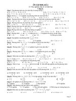 De cuong on tap toan 8 hoc ki II