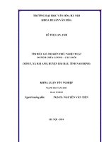 Tìm hiểu giá trị kiến trúc nghệ thuật di tích chùa Lương – Cầu ngói (xóm 3, xã Hải Anh, huyện Hải Hậu, tỉnh Nam Định)