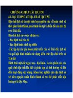 Bài giảng địa chất công trình  chương 4   địa chất lịch sử