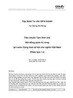 Tiêu chuẩn tạm thời cho hoạt động quản lý rừng tại Việt nam v1.0