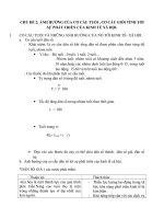 ẢNH HƯỞNG CỦA CƠ CẤU TUỔI , CƠ CẤU GIỚI TÍNH TỚI SỰ PHÁT TRIỂN CỦA KINH TẾ XÃ HỘI.