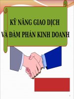 SLIDE đàm phán và ký kết hợp đồng kinh tế kinh doanh quốc tế Chương 7 kỹ năng đàm phán và giao dịch hợp đồng