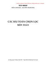 Chọn lọc 1 số bài hay về toán xác suất  hệ phương trình  bất phương trình và bất đẳng thức