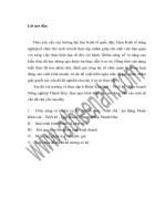 Báo cáo thực tập tại Đoàn Khảo sát - Thiết kế - Quy hoạch Nông nghiệp Thanh Hóa