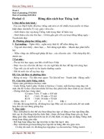 Giáo án Tiếng Anh lớp 6 soạn 3 cột