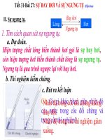 bài 27: sự bay hơi và sự ngưng tụ( tiếp theo)