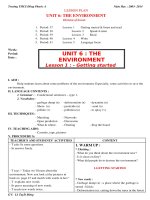 Giáo án Anh văn lớp 9