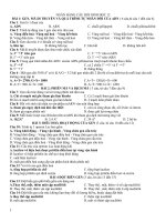 TL ÔN THI TN SINH 2011