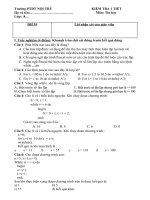 kiểm tra 1 tiết tin học
