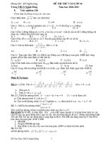 ĐỀ THI THỬ TS VÀO 10.NĂM HỌC 2010-2011