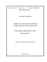 Nghiên cứu chẩn đoán và điều trị vi phẫu thuật u vùng tuyến tùng