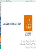 Bài giảng lập trình mạng  stateless session bean   GV  nguyễn xuân vinh