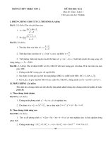 De + Dap an de thi HK II lop 11