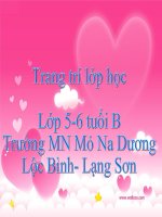MÈO TRANG TRÍ LỚP